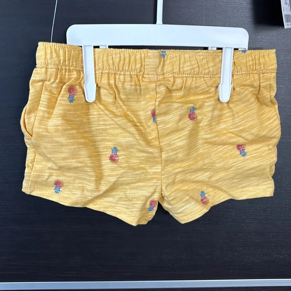 OshKosh B'Gosh Baby Girl's Yellow Pineapple Ruffle Top & Bottom Matching…